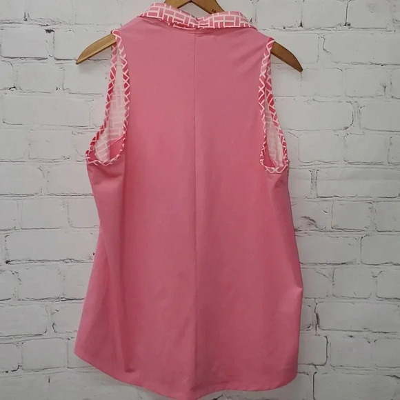 Adidas Climacool Geometric Pattern Golf Shirt Size XLarge - Picture 7 of 8